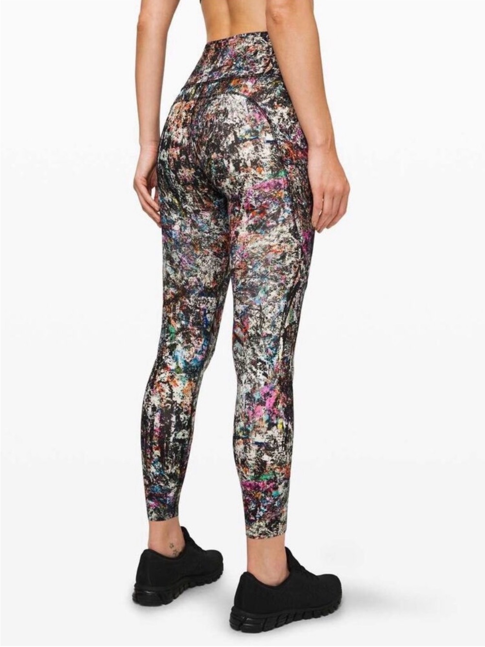 🖤 Lululemon Fast & Free Tight II Leggings Size 2 25” Nulux Vitalize Multi 🖤